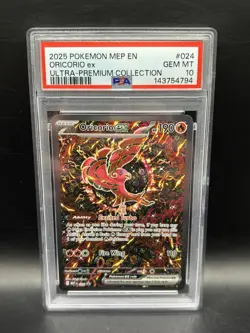 2025 POKEMON MEP EN ME BLACK STAR PROMO #024 ORICORIO EX PSA 10 - Image 1