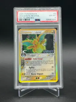 PSA 8 Dragonite - 3/113 - Delta Species [Reverse Holo] - Pokemon - Image 1