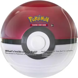 Pokemon 2021 Spring Poke Ball Tin; Includes 3 Booster Packs and 1 Token - Image 1
