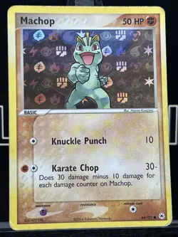 Machop 64/101 Holo Common EX Hidden Legends Pokemon TCG - Image 3