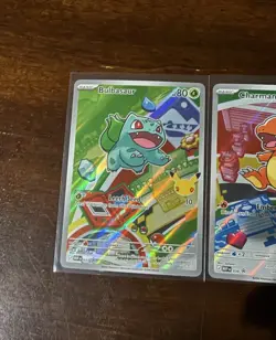 Pokemon First Partner Illustration Collection Series 1 Kanto Gen 1 Starters Set - Image 2