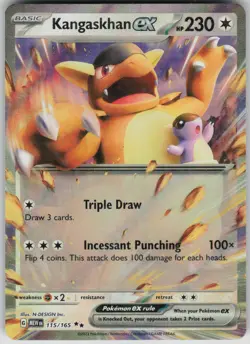 Pokemon TCG Kangaskhan ex Double Rare SV: Scarlet & Violet 151 115/165 - Image 1