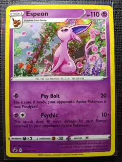 Pokemon TCG - Espeon SWSH174 Black Star Promo - LP - Image 1