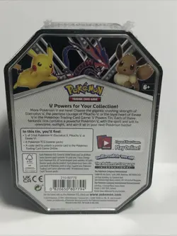 Pokemon ETERNATUS V Powers Tin FACTORY SEALED - Image 5
