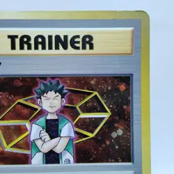 Pokemon Cards Brock Holo Rare Nibi City Gym 1998 Old Back VG Japanese i169 - Image 3