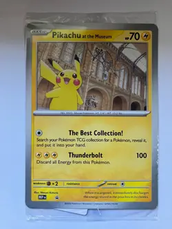 Pokemon Pikachu At The Museum Natural History Museum Jumbo Promo - Sealed - Image 1