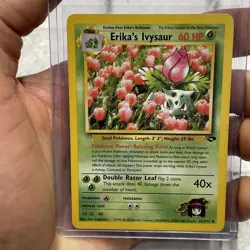 Pokemon Gym Challenge #041/132 Erika's Ivysaur LP/NM Pokemon Nintendo Vintage - Image 1