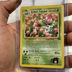 Pokemon Gym Challenge #041/132 Erika's Ivysaur LP/NM Pokemon Nintendo Vintage - Image 2