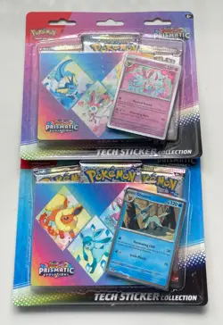 Pokemon Prismatic Evolutions Tech Sticker Collection TCG - Factory Sealed ⭐ - Image 1