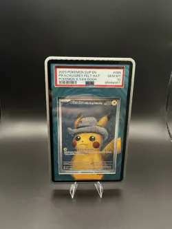 Pikachu Van Gogh Promo Grey Felt Hat SVP 085 Pokemon PSA 10 Gem Mint - Image 1