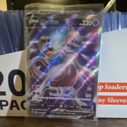 Pokemon Mewtwo V SWSH223 Sword & Shield Promo Holo 220 HP Transfer Break - Image 1