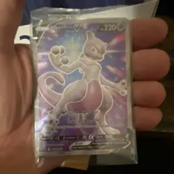 Pokemon Mewtwo V SWSH223 Sword & Shield Promo Holo 220 HP Transfer Break - Image 3