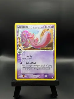 Pokemon Lickitung (Delta Species) 19/101 Dragon Frontiers Reverse Holo MP/HP - Image 1