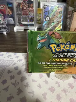 2004 Pokemon Advanced Challenge Topps Sealed New Booster Pack Vintage Rare - Image 2