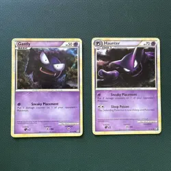 Haunter 35/102 Gastly 63/102 HGSS Triumphant - Pokemon TCG - LP - Image 1