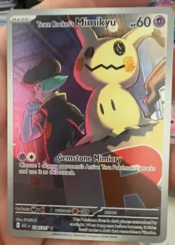 Team Rocket's Mimikyu 238/217 IR Holo NM Pokemon Card ME Ascended Heroes - Image 1