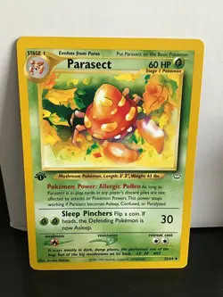 Parasect 35/64 1st Edition Pokemon Neo Revelation Uncommon - Image 1