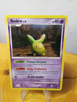 Budew Stormfront 33/100 Yuka Morii Pokemon Card MP - Image 1