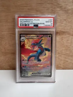 Salamence EX SIR - 187/159 - Journey Together - Pokemon - PSA10 - Image 1