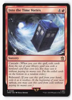 Into the Time Vortex NM Doctor Who MTG Magic the Gathering Red English Card - Image 1