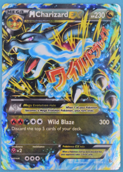 Pokemon TCG Mega Charizard EX 69/106 Holo Card MP - Image 1