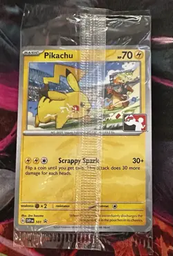 Sealed Pikachu SVP101 Sealed Black Star League Play Promo Pokemon Card - Image 1