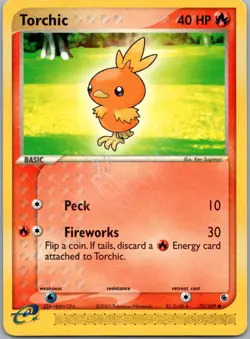 Pokemon Torchic Ruby and Sapphire 73/109 Light Play LP+ or Better - Image 1