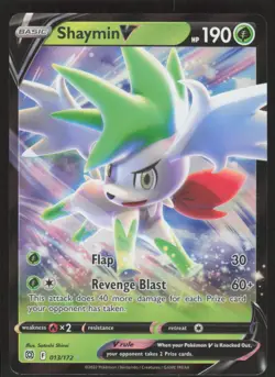 Pokemon TCG SWSH09: Brilliant Stars #013/172 Shaymin V NM - Image 1