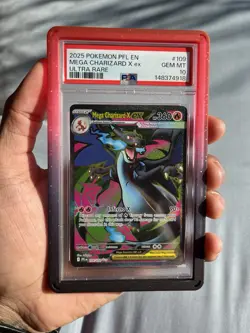 Pokemon PFL-EN Mega Charizard X ex Ultra Rare PSA 10 - Image 1