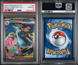 Pokemon PFL-EN Mega Charizard X ex Ultra Rare PSA 10 - Image 5