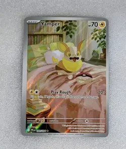Yamper 099/094 NM/M Illustration Rare Phantasmal Flames PFL Pokemon TCG - Image 1