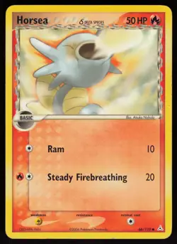 Horsea (Delta Species) 66/110 Holon Phantoms Atsuko Nishida Art Pokemon TCG Card - Image 1