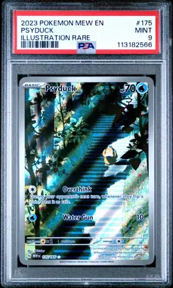 2023 Pokemon Mew En-151 #175 Psyduck Illustration Rare PSA 9 - Image 1