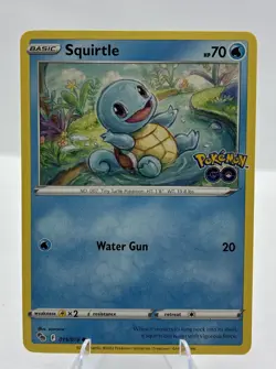 Squirtle 015/078 Pokemon GO Regular Non Holo NM - Image 1