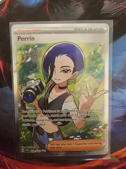 Pokemon Perrin 209/167 Sv06 Full Art Holo Ultra Rare Trainer Card - Image 1
