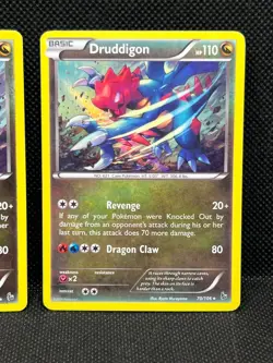 Pokemon Tcg Druddigon 70/106 Flashfire Reverse & Holo - Image 3