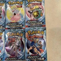 Pokemon TCG Scarlet And Violet Journey Together Sealed Booster Packs Lot Of 7 - Image 3