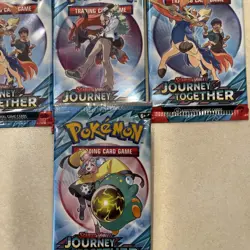 Pokemon TCG Scarlet And Violet Journey Together Sealed Booster Packs Lot Of 7 - Image 4