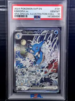 2024 POKEMON SVP EN-SV BLACK STAR PROMO #131 KINGDRA EX PSA 10 - Image 1