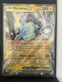 NM Miraidon ex 081/198 Double Rare Scarlet & Violet Pokemon - Image 1