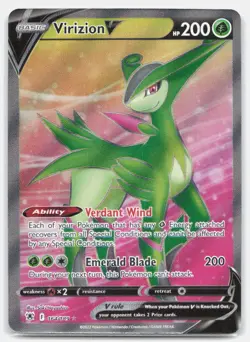 Virizion V 164/189 Ultra Rare Astral Radiance Pokemon Near Mint - Image 1