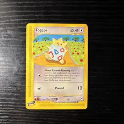 Pokemon TCG Togepi 114/147 Aquapolis Regular Common LP - Image 1