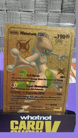 Pokemon Mewtwo GX SV59/SV94 Hidden Fates Gold Foil - Image 1