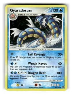 Gyarados 19/100 Rare Stormfront Pokemon Damaged - Image 1
