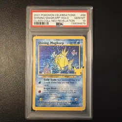 2021 Pokemon Celebrations Shining Magikarp Holo Neo Revelation #66 PSA 10 - Image 1