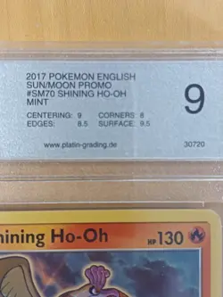 Shining Ho-Oh SM70 Shining Legends Englisch MINT PGS 9 Graded Pokemon - Image 2