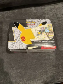 Celebrations Pokemon 25th Anniversary Collectors Chest Lunchbox Tin (sealed) TCG - Image 1