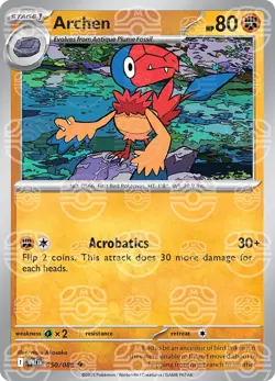 Archen 050/086 [Master Ball] Reverse Holo - White Flare Pokemon - Image 1