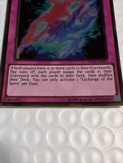 Exchange of the Spirit - PGL2-EN066 - Gold Rare - 1st Edition NM YuGiOh! Premiu - Image 3