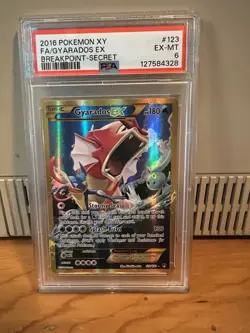 Pokemon Gyrados EX 2016 Full Art Secret Rare Card XY Breakpoint 123/122 PSA 6 - Image 1